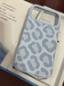 形物适用苹果17ProMax手机壳 iPhone17ProMax手机壳全包豹纹磁吸液态硅胶防摔高级感男女保护套-云青色 实拍图