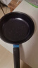【亏本清仓】韩式麦饭石色不粘锅平底锅铁锅电磁炉不带盖 黑色小煎锅 16cm 实拍图