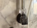 潜水艇（Submarine）枪灰色黄铜加厚三角阀八字阀陶瓷阀芯红蓝标国标4分进出水1冷+1热 实拍图
