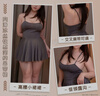 霏慕情趣内衣性感睡衣露背小摆裙抹胸吊带连衣裙夫妻刺激6625灰色大码 实拍图