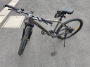 沃雷顿（VORLAD）山地自行车红日300碟刹禧玛诺24速可锁死前叉男士女士通勤单车 灰黑色26*17寸（身高165-180cm） 实拍图