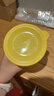 【马卡龙盖】食物收纳保鲜盒密封圆形冰箱收纳盒谷物零食蔬菜水果 密封保鲜盒黄色 1个 实拍图