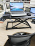 全品屋升降电脑桌站立办公书桌显示器升降支架台式工作台桌 【七档手动升降】-曜石黑 健康办公 实拍图