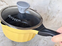 北鼎（Buydeem）小奶锅18 迷你锅宝宝辅食锅温奶汤锅一人用平底锅不粘锅泡面锅 小鹅黄|不粘奶锅 18cm 实拍图
