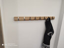 Umbra挂钩创意ins实木玄关壁挂衣架北欧墙面装饰木质墙上衣帽钩衣架钩 加长版原木色（八组挂钩） 实拍图