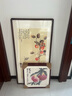 玩易 张大千柿柿如意走廊过道新中式玄关装饰画竖版山水壁画客厅挂画 事事如意 63*123cm（卡纸精裱，胡桃色框） 实拍图