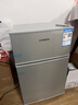 HYUNDAI（韩国现代）小冰箱迷你小型家用冷藏冷冻宿舍出租房办公室双开门二门电冰箱节能省电 58L银【日销过百+租房必备】 实拍图