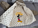 迪士尼（Disney）【送包】儿童羽绒服男女童满印90绒两面穿羽绒外套 浅咖啡 130 实拍图