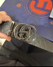 高尔夫（GOLF）男士皮带双面头层牛皮腰带男自动扣裤腰带礼盒装生日礼物送男友 实拍图
