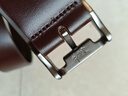 牛当家 真皮皮男牛皮腰带针扣头层牛皮1101生日礼物 深咖色 105cm 实拍图