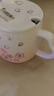贝瑟斯马克杯 陶瓷杯喝水杯子咖啡杯樱花浮雕泡茶杯带盖办公家用水杯子 实拍图