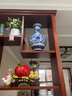 傲世景德镇陶瓷器青花瓷花瓶工艺品客厅摆件玄关办公室博古架装饰品 青花缠枝莲赏瓶+底座+证书 实拍图