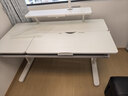 黑白调A2学习桌书桌儿童桌椅实木升降桌子写字桌电脑桌进口橡胶木1.4m 实拍图