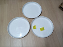 九千谷花盆托盘圆形3个装 波浪形树脂花盆底座托盘加厚内径24cm白色1954 实拍图