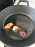 九铸28cm深煎锅铸铁锅加厚平底锅生铁无涂层不粘锅燃气灶电磁炉煎炒锅 实拍图