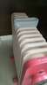 美的（Midea）【樱落】取暖器/电热油汀/油酊电暖器/电暖气家用/烤火炉/13片全屋升温速热/电热器烘衣加湿HYX22K 实拍图