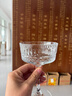 青苹果雕花水晶玻璃马天尼鸡尾酒杯250ml两只 女士莫吉托香槟酒杯红酒杯 实拍图