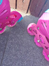 亿享溜冰鞋儿童全套装初学者成人轮滑鞋 3-5-6-8-10岁 可拆洗内胆 粉色可拆洗八轮全闪 小码s(31-34)适合平时鞋码26-31 实拍图