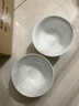斯凯绨（Sky Top）米饭碗陶瓷小汤碗骨瓷纯白家用乔迁酒店餐具4.5英寸金钟碗4件套装 实拍图