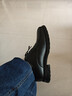 回力官方皮鞋男2025冬季加绒保暖正装鞋商务男鞋 黑色（加绒） 40 实拍图