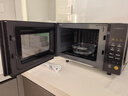 美的（Midea）家用变频微波炉平板式易清洁 800W微波速热 一键智能菜单 钻石背板 微晶面板加热20L（PM20M2） 钻石背板 实拍图