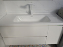 顾家家居浴室柜陶瓷一体盆洗手脸盆柜组合镜柜卫浴柜镜柜洗漱台G-06753 120cm|美妆收纳+照明除雾|珍珠白 实拍图