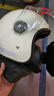堡护头盔3C认证男女士高清防雾镜片成人电动车保暖头盔四季通用防寒冬季头盔301雪霜白 实拍图