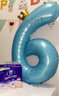 多美忆生日场景布置男孩数字生日气球道具氛围布置儿童派对装饰蓝色6 实拍图