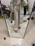 三彩2025冬季新款休闲裤松紧腰宽松直筒裤长裤简约M 奶白色 M 160/68A 160/68A 实拍图