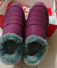 足力健老人鞋加绒羊毛靴中老年防寒保暖雪地靴棉鞋冬季女鞋 8689K酒红38 实拍图