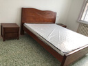 麦娅月实木床 胡桃木实木床中式双人床简约家用主卧婚床实木大床 胡桃木床+2柜+8cm环保棕垫 1800*2000mm框架款 实拍图
