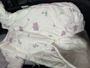 童泰新生婴儿衣服连体衣夹棉秋冬季0-6月初生宝宝纯棉加厚哈衣爬服 紫色花朵 59cm (建议1-3个月身高55-60cm) 实拍图