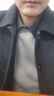 罗蒙衬衫领假两件毛衣男加绒加厚保暖上衣冬季新款针织打底衫 浅灰色 （刺绣H） M 【体重90-120斤】 实拍图