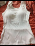 浪莎吊带背心女带胸垫免穿文胸可外穿内搭运动螺纹打底衫 白色 M  实拍图
