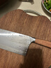 京东京造 9系菜刀 家用切片菜刀具更省力花梨木手柄90Cr【顶格9铬】 实拍图