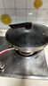 康巴赫炒锅不粘锅316L不锈钢炒菜锅32cm蜂窝平底煎炒锅电磁炉燃气灶通用 实拍图