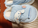 京东京造玉桂狗儿童棉拖鞋卡通家居女童保暖棉拖鞋浅蓝32-33 JZ8178 实拍图