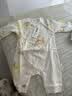 全棉时代超柔婴儿连体服衣服宝宝秋冬季打底衣抗菌风柔棉连体衣新生儿睡衣 【系带款：52-90码】漫游棉田 59cm （0-3个月） 实拍图