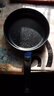 【亏本清仓】韩式麦饭石色不粘锅平底锅铁锅电磁炉不带盖 黑色小煎锅 16cm 实拍图