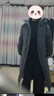 京东京造羽绒服男25秋冬新款90鸭绒衣服长款宽松连帽保暖外套 灰色 M 实拍图