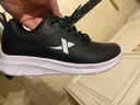 特步运动鞋男鞋跑鞋冬季皮面防水轻便减震健身休闲慢跑步鞋子男黑色 实拍图