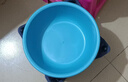 京东物流 加厚塑料洗脸盆家用洗衣服盆小面盆学生洗脚盆洗菜泡脚 随机混色-活动 大号1个（29cm） 实拍图