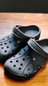 CROCS卡骆驰洞洞鞋贝雅男鞋女鞋轻便耐磨一脚蹬拖鞋休闲鞋|10126 黑色-001 43 (270mm) 实拍图