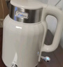 美的（Midea）艺术家电热水壶  烧水壶自动断电保温一体  1.6L大容量电热水壶 316L不锈钢恒温壶 精准控温 63-Q 实拍图