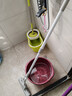 妙洁胶棉拖把27cm杆长122共1头滚轮式懒人家用一拖净免手洗海绵吸水 实拍图