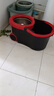 太太乐 旋转拖把桶双驱动好拖手压不锈钢杆拖地桶墩布地拖布桶 红黑桶 加强杆配2个拖头 实拍图