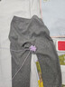 安踏儿童裤子男女童长裤26年春季针织舒适加厚休闲裤百搭运动卫裤 【针织加绒-女童】黑/玫瑰金5701-4 150 cm 实拍图