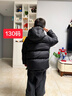 巴布豆（BOBDOG）95绒儿童羽绒服新款男童女童A类抗菌三防面料中长款连帽保暖外套 黑色 【A类面料 贴身可穿】95绒 140 【约身高120-130cm 体重60斤】 实拍图