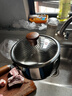 双枪（Suncha）雪平锅 316L不锈钢婴儿辅食泡面蒸煮两用食品级奶锅18cm 实拍图