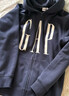 GAP男女装2025秋季新款logo印花抓绒宽松运动连帽衫卫衣786920 灰色 M (170/92A)亚洲尺码【偏大,建议拍小一码】 实拍图